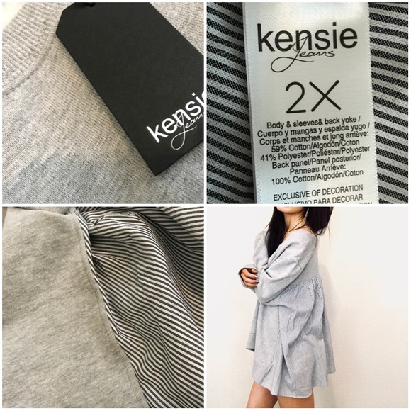 $88 brand new kensie Oversized Baggy Sweater top - Picture 7 of 8